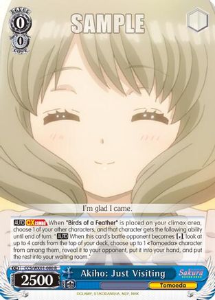 Akiho: Just Visiting (CCS/WX01-080 R) - Cardcaptor Sakura: Clear Card