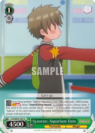 Syaoran: Aquarium Date (CCS/WX01-041 U) - Cardcaptor Sakura: Clear Card