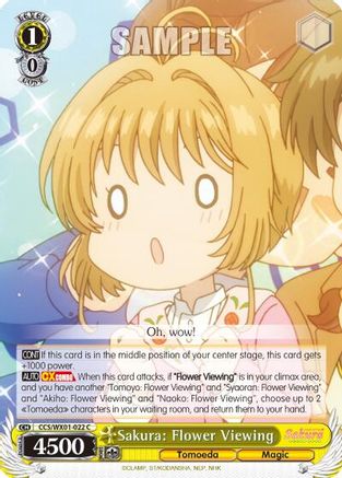 Sakura: Flower Viewing (CCS/WX01-022 C) - Cardcaptor Sakura: Clear Card