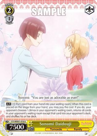 Sonomi Daidouji (CCS/WX01-016 U) - Cardcaptor Sakura: Clear Card