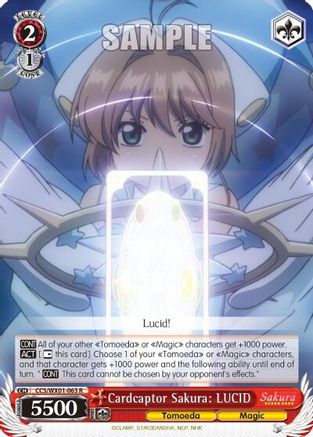 Cardcaptor Sakura: LUCID (CCS/WX01-063 R) - Cardcaptor Sakura: Clear Card
