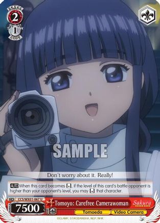 Tomoyo: Carefree Camerawoman (CCS/WX01-067 U) - Cardcaptor Sakura: Clear Card