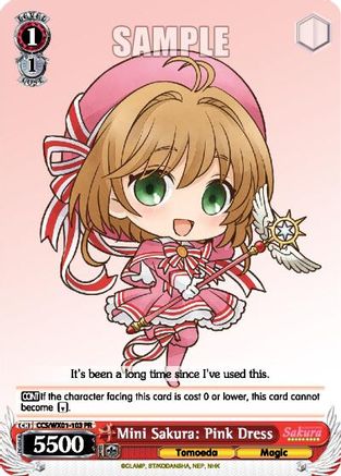 Mini Sakura: Pink Dress (CCS/WX01-103 PR) - Cardcaptor Sakura: Clear Card