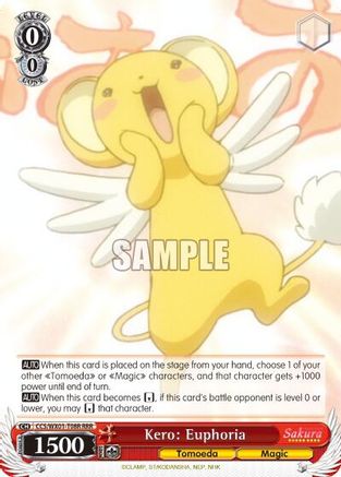 Kero: Euphoria (RRR) (CCS/WX01-T08R RRR) - Cardcaptor Sakura: Clear Card