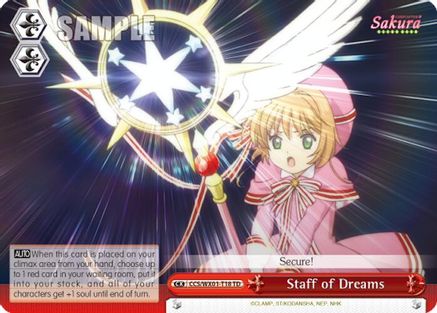 Staff of Dreams (CCS/WX01-T18 TD) - Cardcaptor Sakura: Clear Card