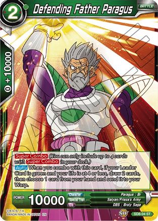 Defending Father Paragus (SD8-04) - Destroyer Kings Foil
