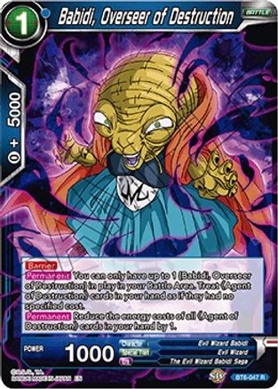 Babidi, Overseer of Destruction (BT6-047) - Destroyer Kings