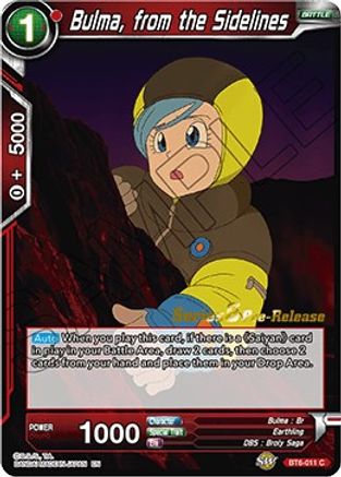 Bulma, from the Sidelines (BT6-011_PR) - Destroyer Kings PreRelease Cards