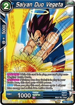Saiyan Duo Vegeta (BT6-034_PR) - Destroyer Kings PreRelease Cards