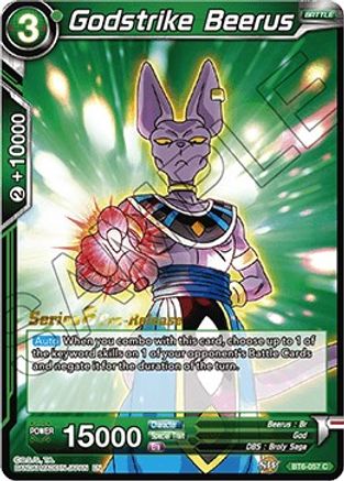 Godstrike Beerus (BT6-057_PR) - Destroyer Kings PreRelease Cards