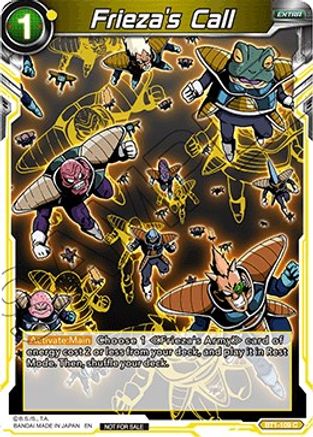 Frieza's Call (Event Pack 3 - 2019) (BT1-109_PR) - Promotion Cards