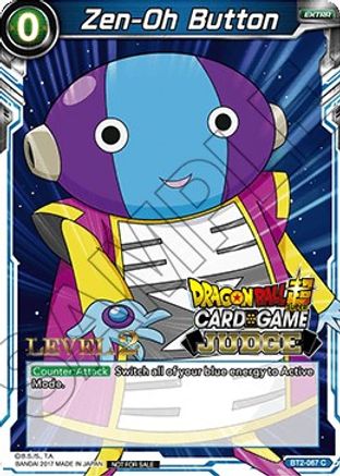 Zen-Oh Button (Level 2) (BT2-067) - Judge Promotion Cards
