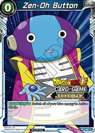 Zen-Oh Button (BT2-067) - Judge Promotion Cards