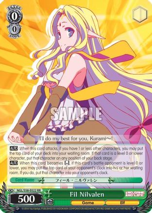 Fil Nilvalen (NGL/S58-E022 RR) - No Game No Life