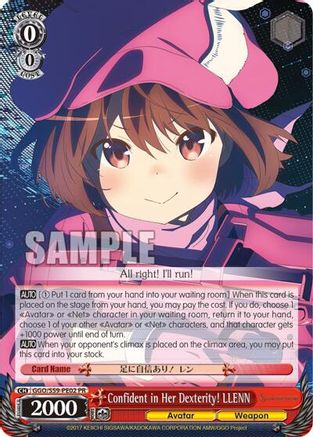Confident in Her Dexterity! LLENN (Alternate Art) (GGO/S59-PE02PR PR) - Gun Gale Online