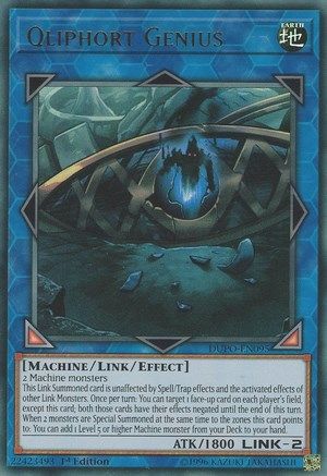 Qliphort Genius (DUPO-EN095) - Duel Power Unlimited