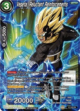 Vegeta, Reluctant Reinforcements (Power Booster) (P-123) - Promotion Cards Foil