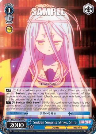 Sudden Surprise Strike, Shiro (NGL/S58-E089 U) - No Game No Life
