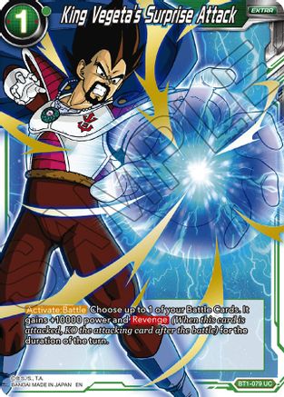 King Vegeta's Surprise Attack (Alternate Art) (BT1-079) - Special Anniversary Set Foil