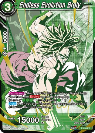 Endless Evolution Broly (Alternate Art) (P-033) - Special Anniversary Set Foil