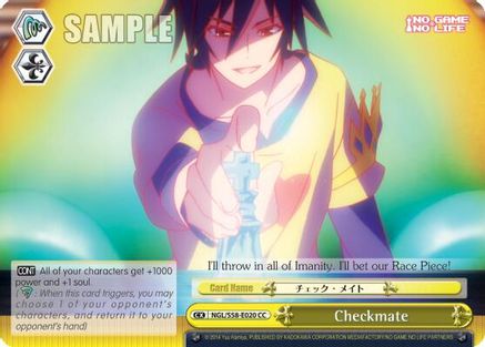 Checkmate (NGL/S58-E020 CC) - No Game No Life