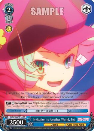 Invitation to Another World, Tet (NGL/S58-TE16 TD) - No Game No Life