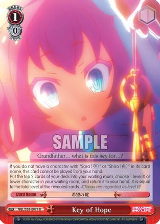 Key of Hope (NGL/S58-E074 U) - No Game No Life