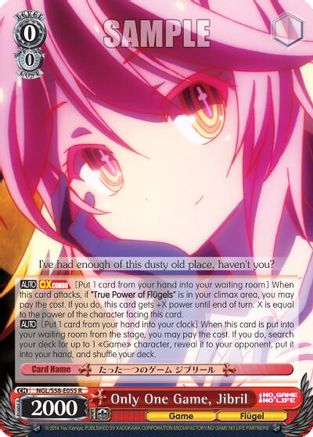 Only One Game, Jibril (NGL/S58-E055 R) - No Game No Life