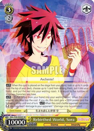 Rebirthed World, Sora (SR) (NGL/S58-E004S SR) - No Game No Life