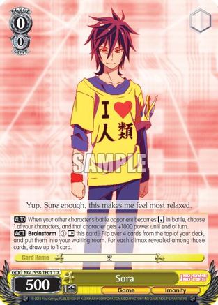 Sora (NGL/S58-TE01 TD) - No Game No Life