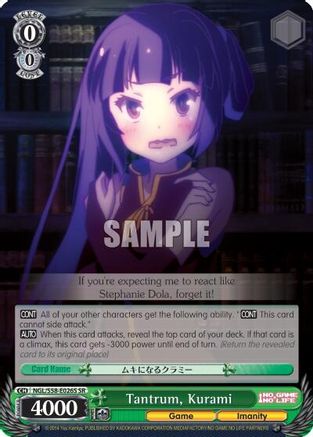 Tantrum, Kurami (SR) (NGL/S58-E026S SR) - No Game No Life