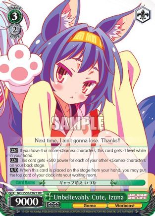 Unbelievably Cute, Izuna (NGL/S58-E023 RR) - No Game No Life