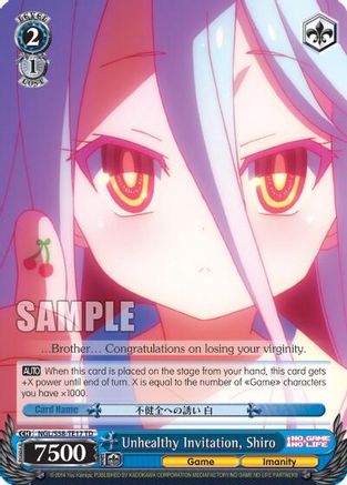 Unhealthy Invitation, Shiro (NGL/S58-TE17 TD) - No Game No Life
