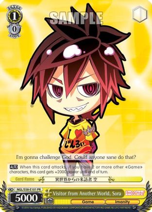 Visitor from Another World, Sora (NGL/S58-E101 PR) - No Game No Life