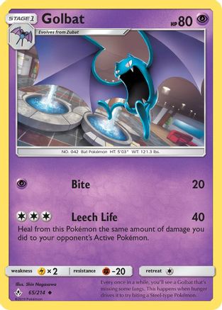 Golbat 065/214 SM Unbroken Bonds - Uncommon