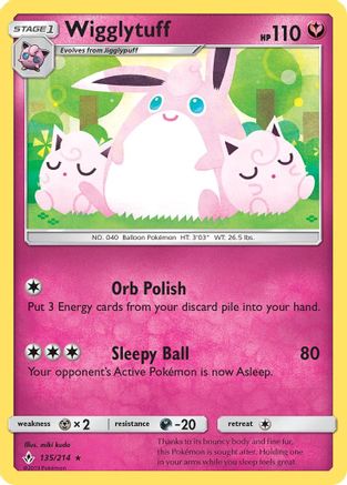 Wigglytuff 135/214 SM Unbroken Bonds - Rare