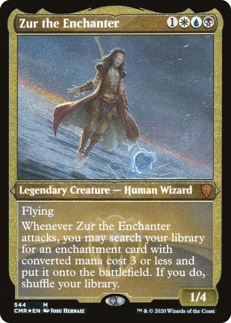 Zur the Enchanter (Foil Etched) (CMR-544) - Commander Legends Foil