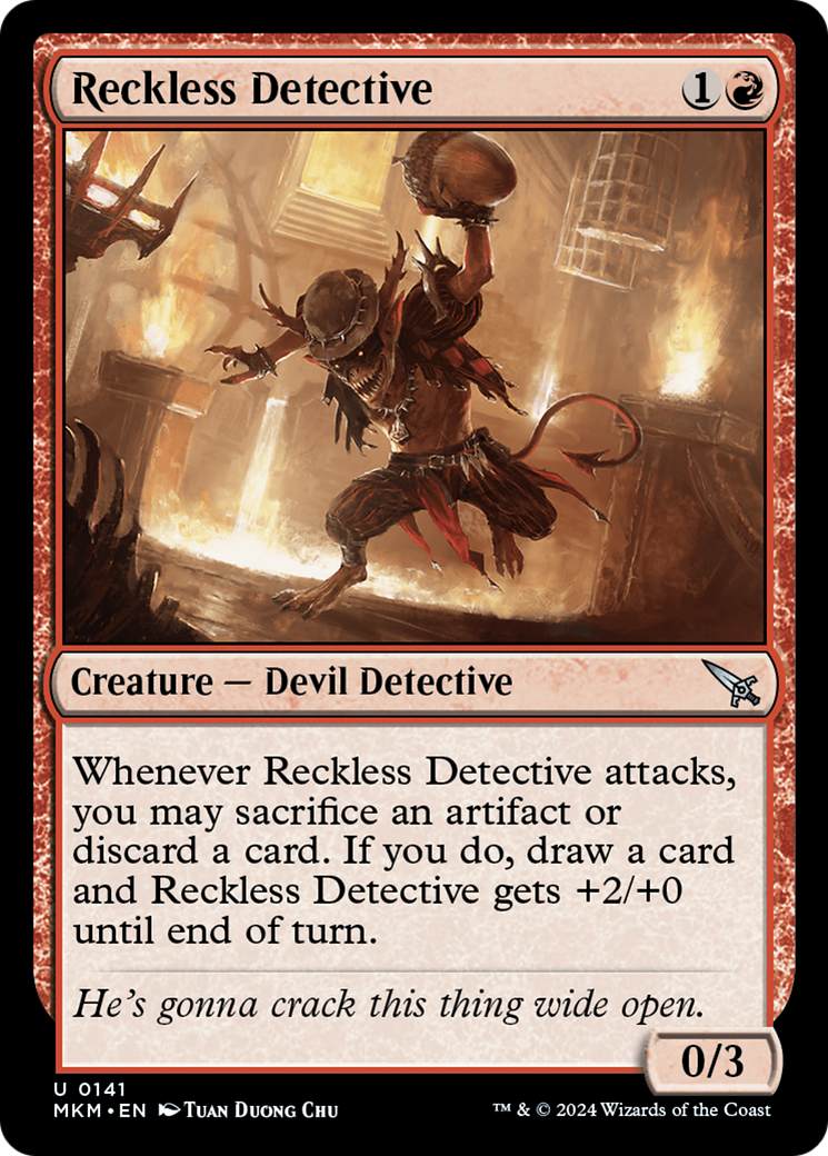 Reckless Detective (MKM-141) - Murders at Karlov Manor Foil