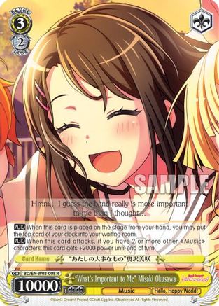 "What's Important to Me" Misaki Okusawa (BD/EN-W03-008 R) - BanG Dream! Girls Band Party! MULTI LIVE