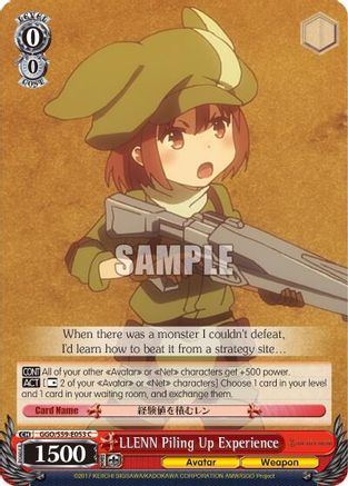 LLENN Piling Up Experience (GGO/S59-E053 C) - Gun Gale Online