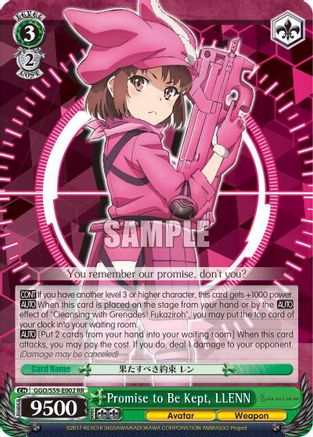 Promise to Be Kept, LLENN (GGO/S59-E002 RR) - Gun Gale Online