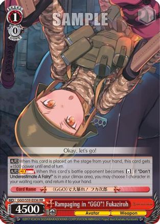 Rampaging in "GGO"! Fukaziroh (GGO/S59-E036 RR) - Gun Gale Online