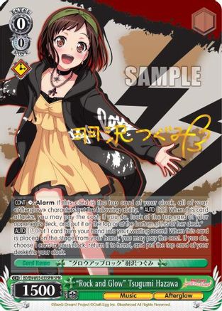 "Rock and Glow" Tsugumi Hazawa (SPM) (BD/EN-W03-033SPM SPM) - BanG Dream! Girls Band Party! MULTI LIVE