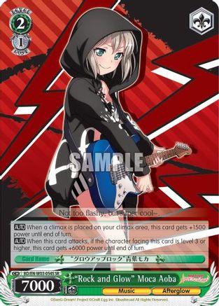 "Rock and Glow" Moca Aoba (SR) (BD/EN-W03-054S SR) - BanG Dream! Girls Band Party! MULTI LIVE