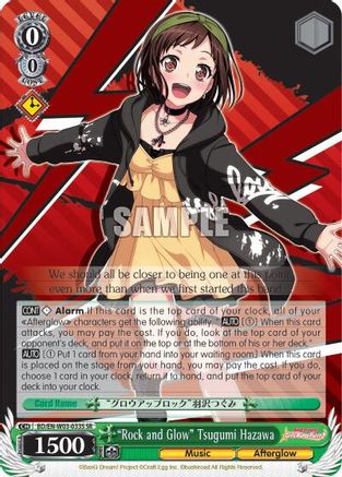 "Rock and Glow" Tsugumi Hazawa (SR) (BD/EN-W03-033S SR) - BanG Dream! Girls Band Party! MULTI LIVE