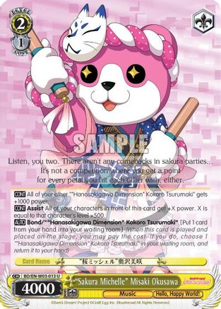 "Sakura Michelle" Misaki Okusawa (BD/EN-W03-013 U) - BanG Dream! Girls Band Party! MULTI LIVE