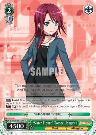 "Sister Figure" Tomoe Udagawa (BD/EN-W03-044 U) - BanG Dream! Girls Band Party! MULTI LIVE