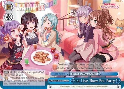 1st Live Show Pre-Party (BD/EN-W03-122 CC) - BanG Dream! Girls Band Party! MULTI LIVE