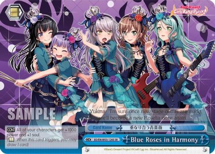 Blue Roses in Harmony (SR) (BD/EN-W03-126S SR) - BanG Dream! Girls Band Party! MULTI LIVE
