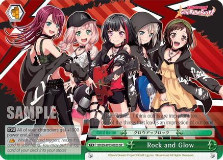 Rock and Glow (SR) (BD/EN-W03-062S SR) - BanG Dream! Girls Band Party! MULTI LIVE
